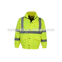 Рефлексивная защитная куртка с дизайном 2015 года с покрытием pu или pvc, горячая продажа в Европе EN ISO 20471